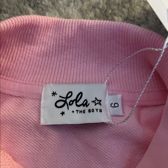 Lola + The Boys Pink Button-Up sparkle short Set - Picture 2 of 6